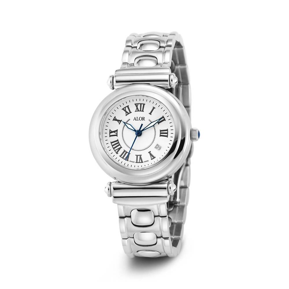 NEW ALOR cascade bracelet watch in silver
